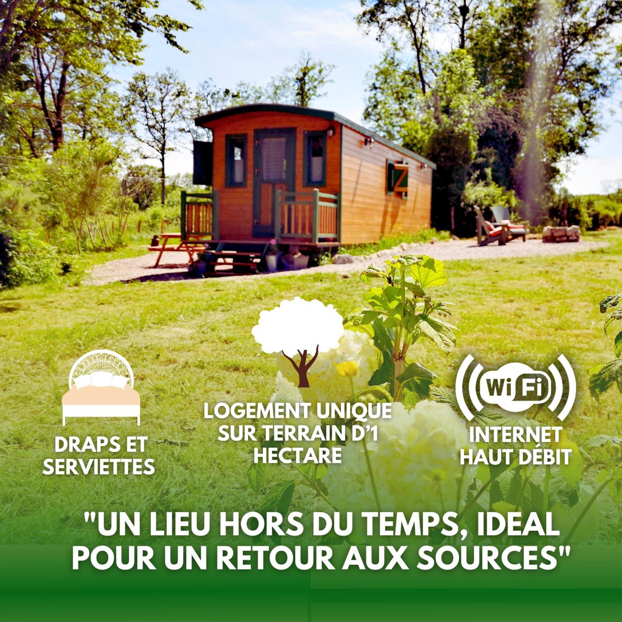 Roulotte & Foret - Evasion Boheme En Bourgogne Antully ภายนอก รูปภาพ